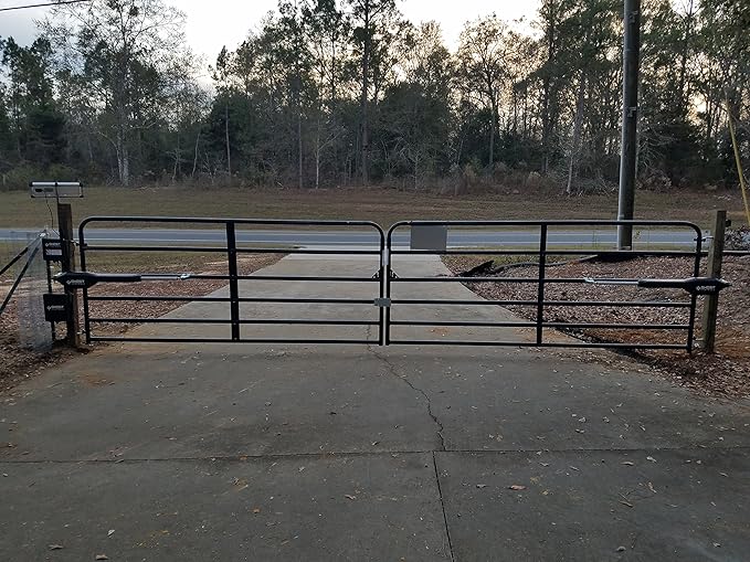 GC GHOST CONTROLS Heavy-Duty Automatic Gate Opener Kit for Swing Gates with Long-Range Gate Opener Remote - Model TDS2